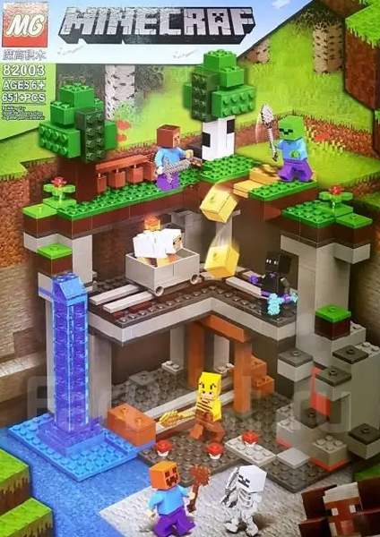 Конструктор Minecraft 82003 у коробці 56*42*8см 651 деталь 82003 фото