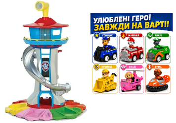Іграшка Офис щенячий патруль база рятівників 6 цуценят  у наборі WW818 фото