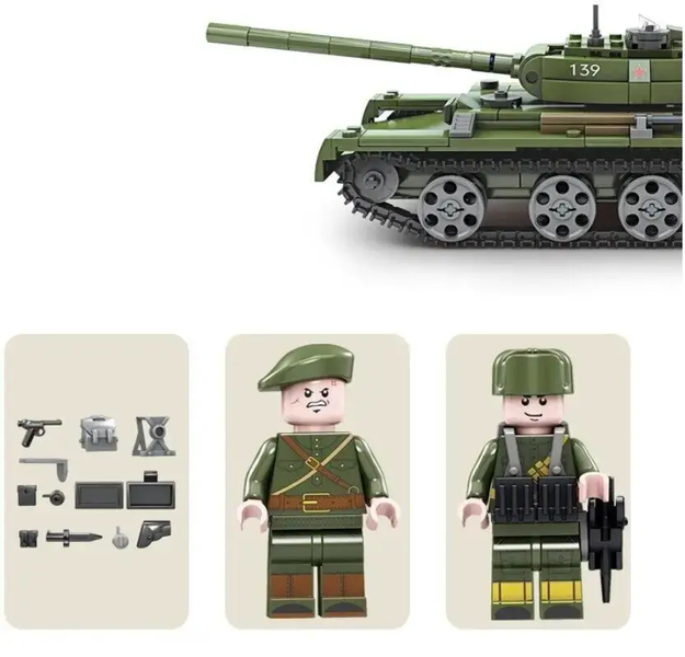 Дитячий Конструктор Kazi 82049 головний бойовий Танк 535 деталей 82049 фото