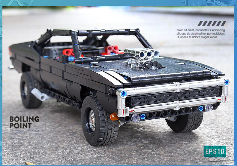 Конструктор MOULD KING Muscle Car Домініка Торетто на радіокеруванні 13081 (MOC 17750) 1098 деталей 13081 фото